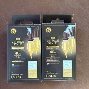 New in PackageGE Vintage Style LED Bulbs Candelabra Base (4 bulbs)